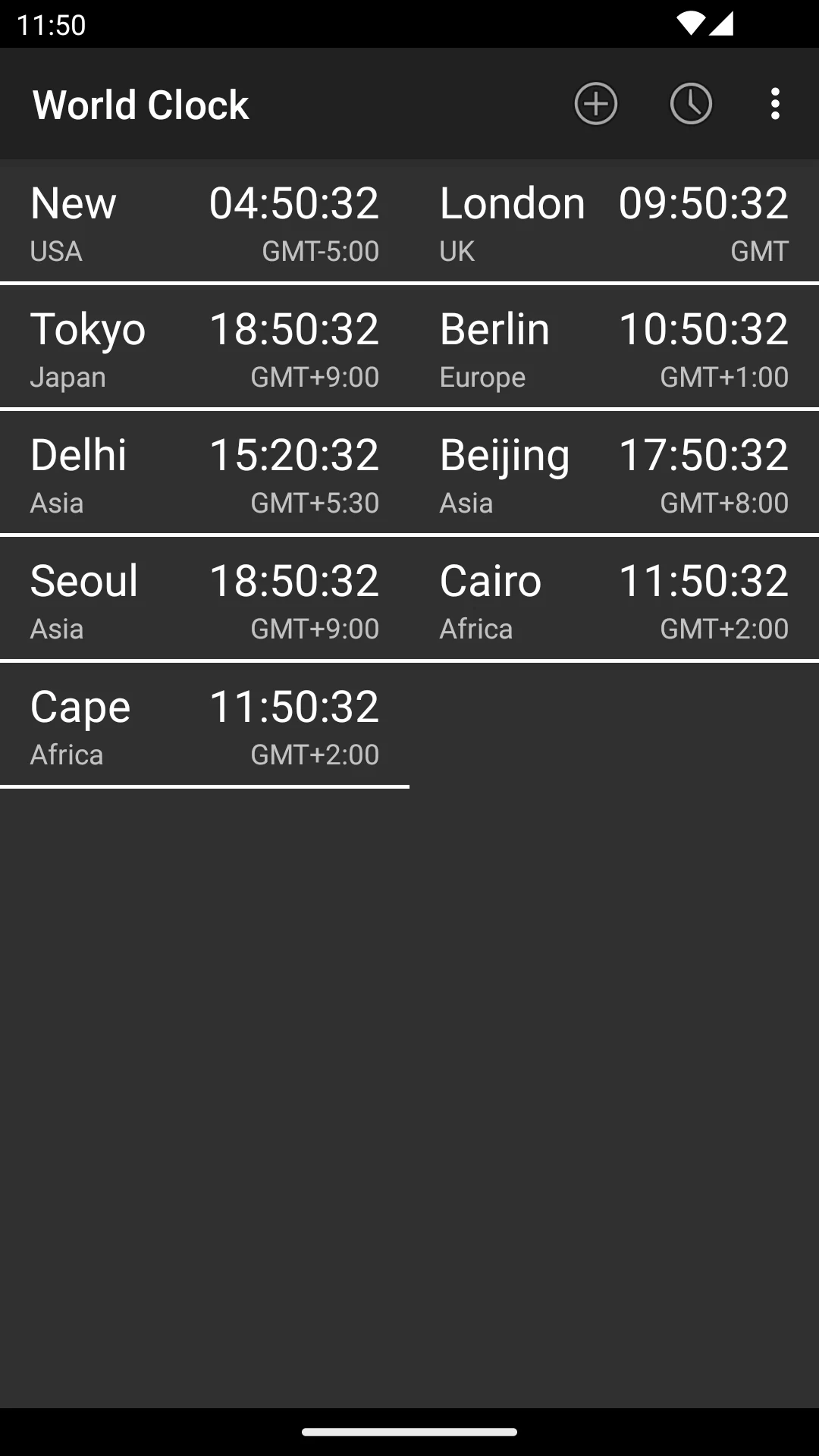 World Clock & Widget screenshot